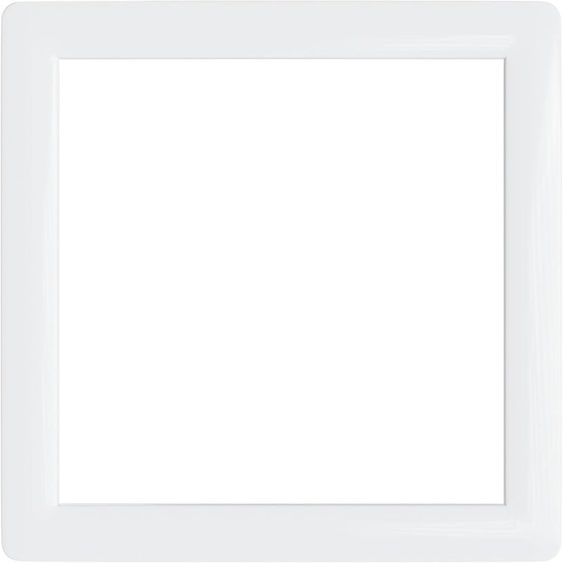 KASTLITE Custom Sized Goof Ring (Square) in Solid White | .080" Thick Acrylic Trim Ring for Recessed Downlights | Covers Holes in Ceilings | Custom OD and ID Measurements | 1 Pack - Image 1